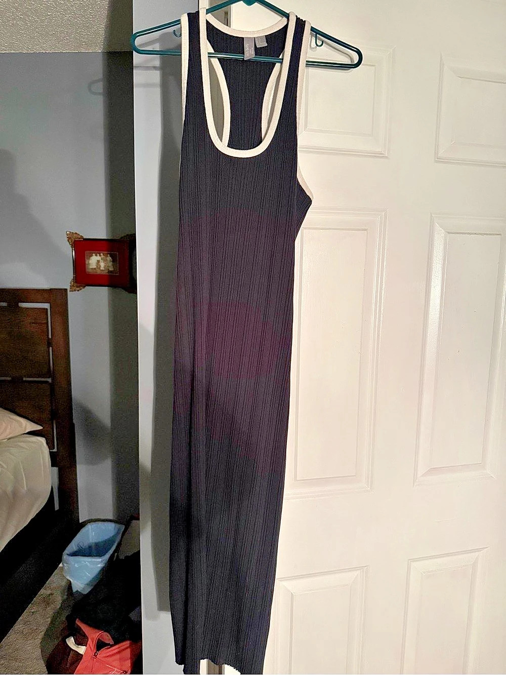 SHEIN Black & White Maxi Dress Size Medium Like New